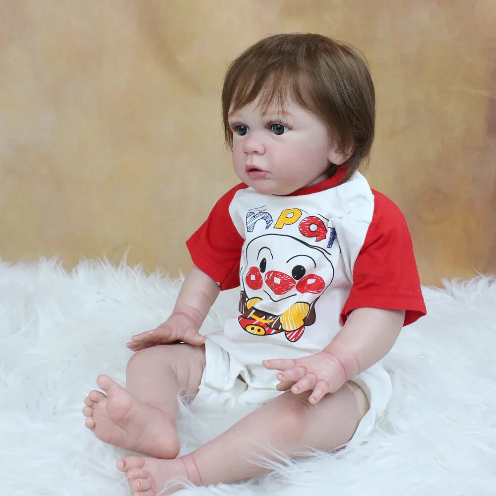 "Logan" – The Soft Touch 24-inch Reborn Baby Doll with Lifelike Details