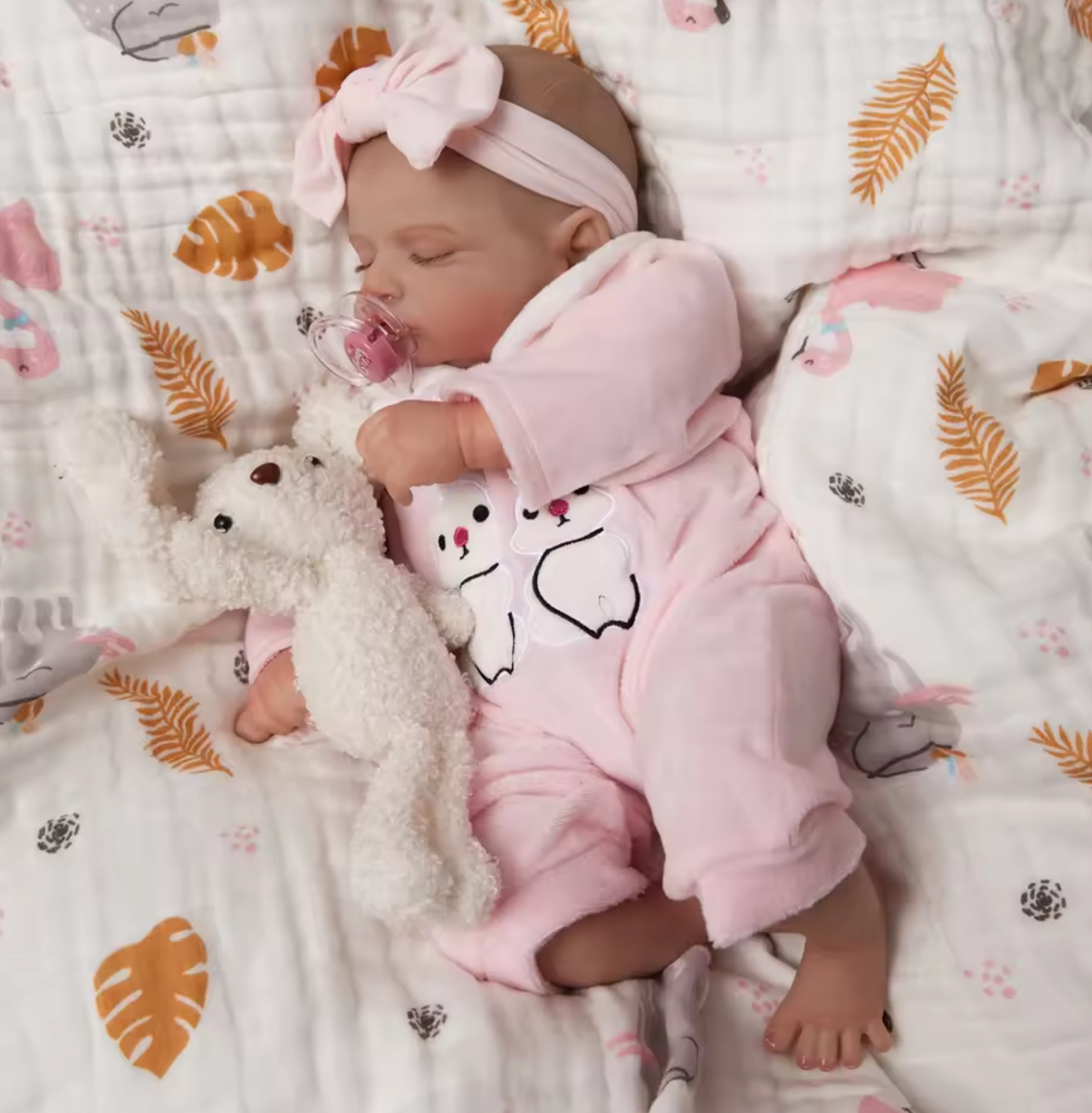 Lifelike Reborn Pink Reborn Baby 50CM Lifelike Reborn Baby Doll