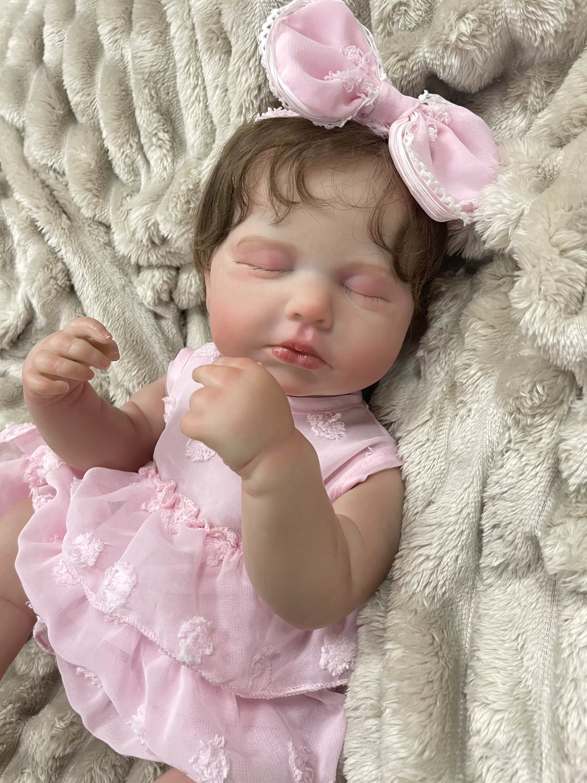 Washable Newborn Baby Reborn Doll - 20-Inch Lifelike Vinyl LouLou Doll – photo 2