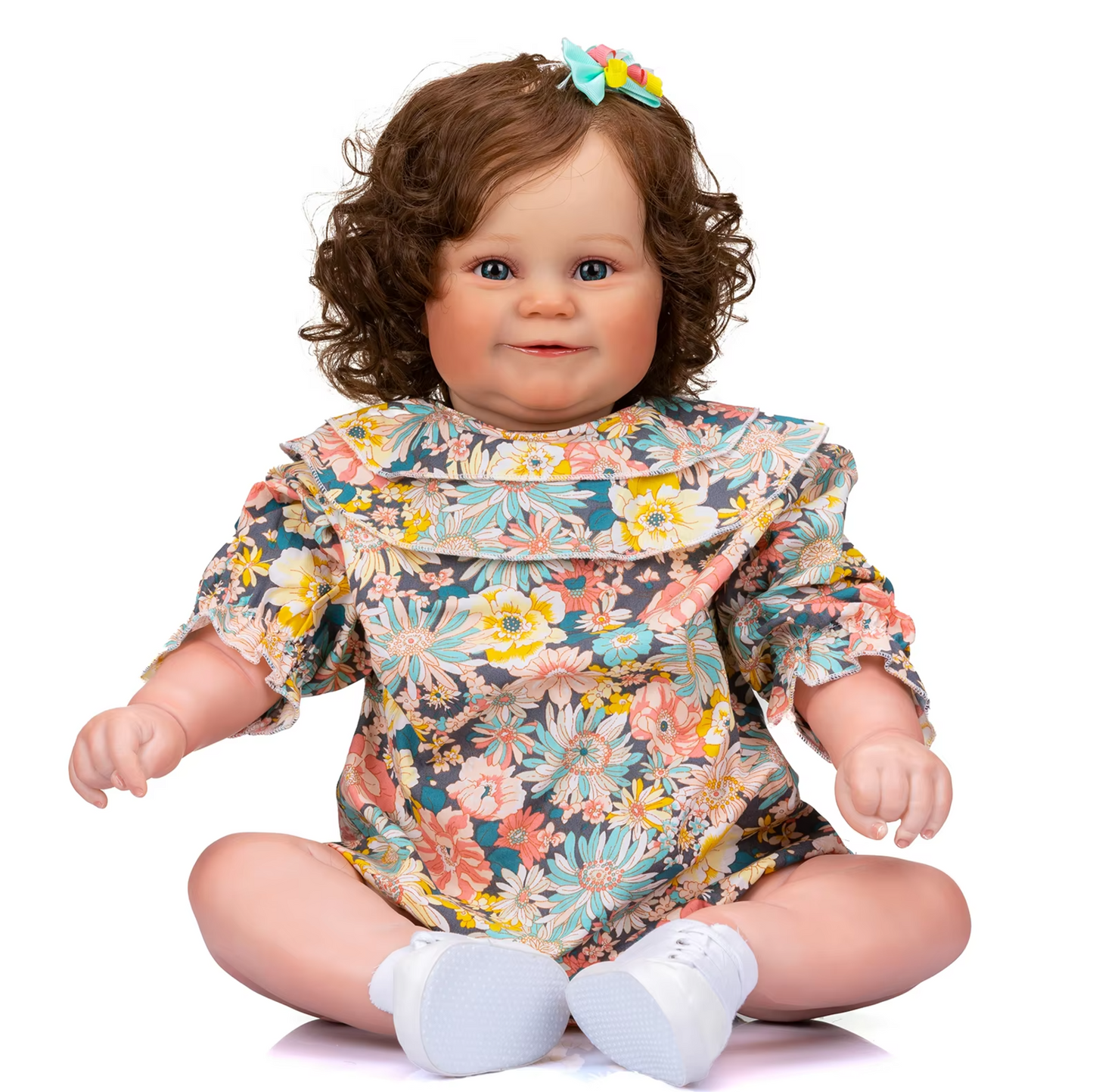 Maddie Reborn Girl Toddler Doll - 24-Inch Lifelike Playmate with Real Hair and Active Limbs