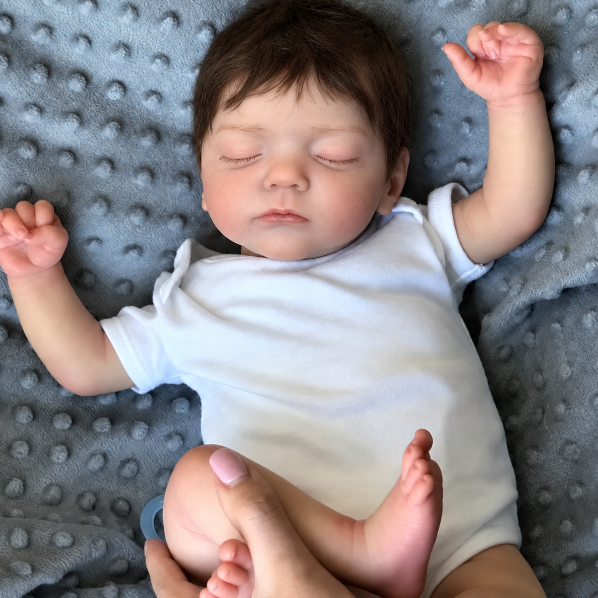 Sam Finished Reborn Doll - Realistic Baby Girl with 3D Skin and Visible Veins - Australia