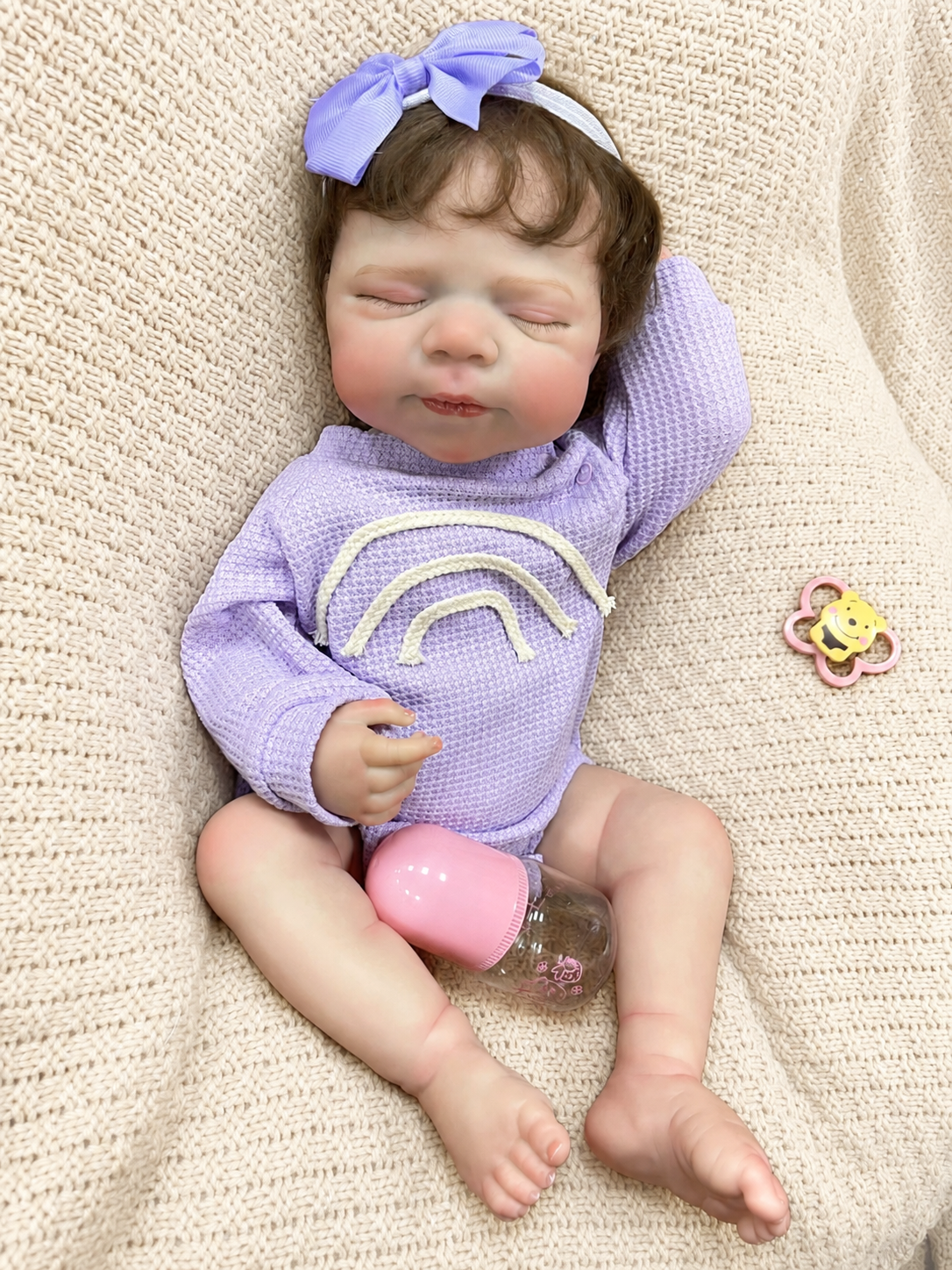 Ariel – Lifelike 20" Sleeping Reborn Baby Doll | Hand-Rooted Hair, Boy or Girl – photo 2