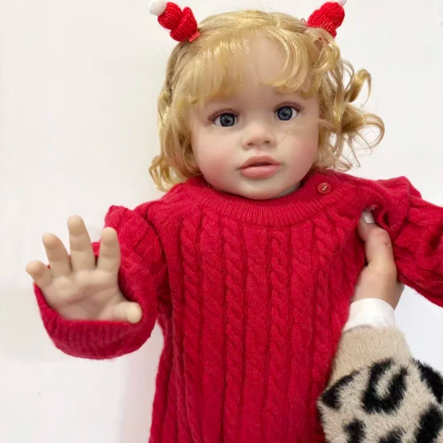 Blossom – 25" Lifelike Blonde Curly Reborn Toddler Girl Doll