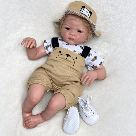 Charlie – 22-Inch Lifelike Reborn Baby Doll with Rooted Blonde Hair