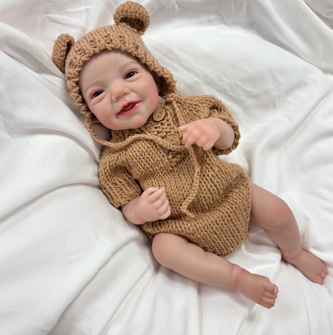 Frankie Smiling 19" Full Body Reborn Baby Doll