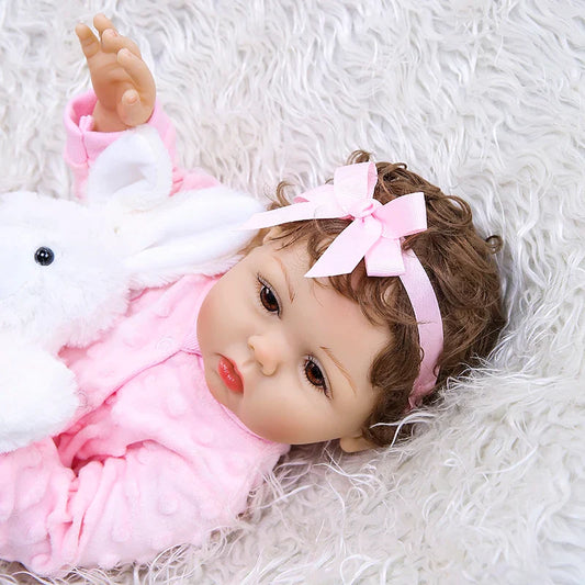 "Sophie" - The Curly-Haired Silicone Toddler Reborn Doll