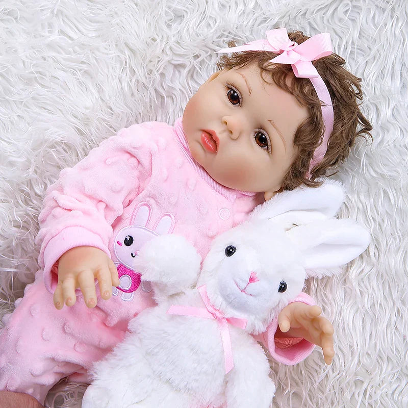 "Sophie" - The Curly-Haired Silicone Toddler Reborn Doll