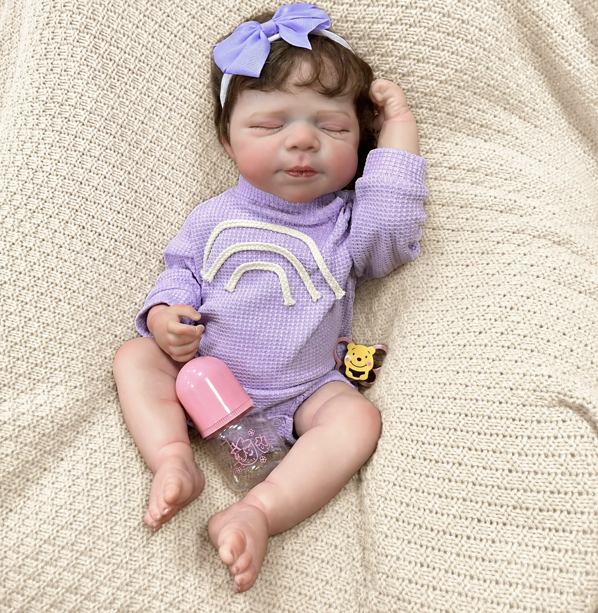 Ariel – Lifelike 20" Sleeping Reborn Baby Doll | Hand-Rooted Hair, Boy or Girl