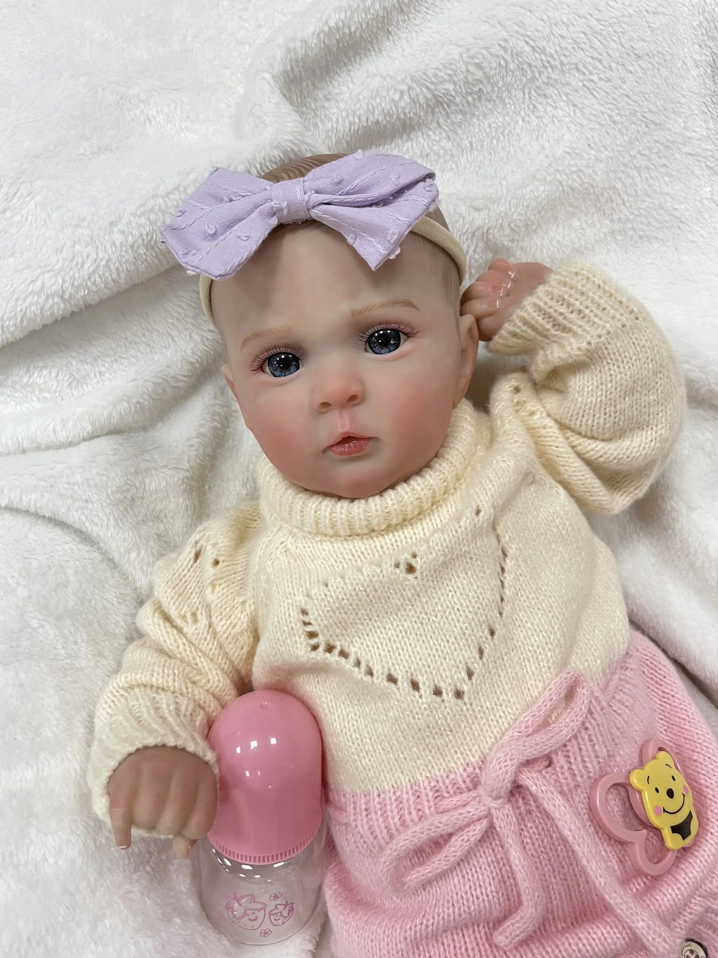 Lia – 19-Inch Adorable Reborn Baby Doll with Blue Eyes & Soft Cuddly Body