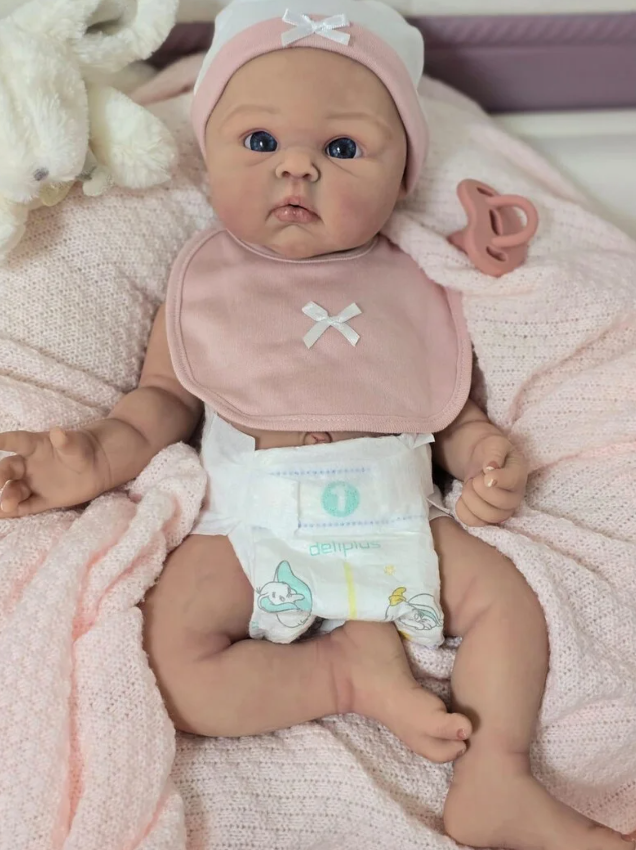 Lina – 18" Full Body Silicone Reborn Baby Girl