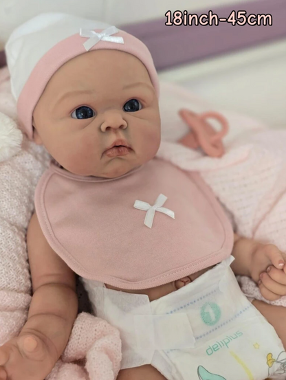Lina – 18" Full Body Silicone Reborn Baby Girl