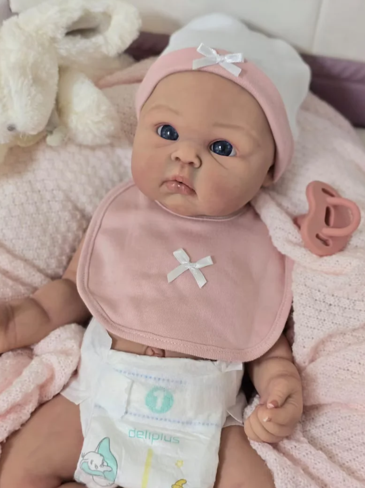 Lina – 18" Full Body Silicone Reborn Baby Girl
