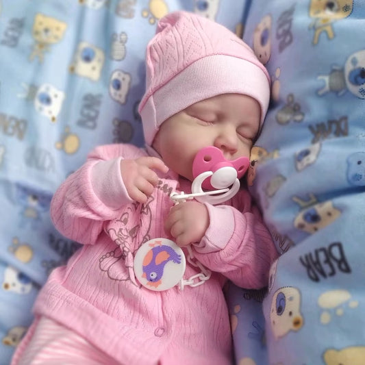 Realistic Newborn Baby Doll LouLou - 3D Skin Lifelike Reborn Doll