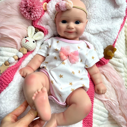 Maddie 20-Inch Full Silicone Baby Doll – Realistic Reborn Baby Girl with Open Eyes