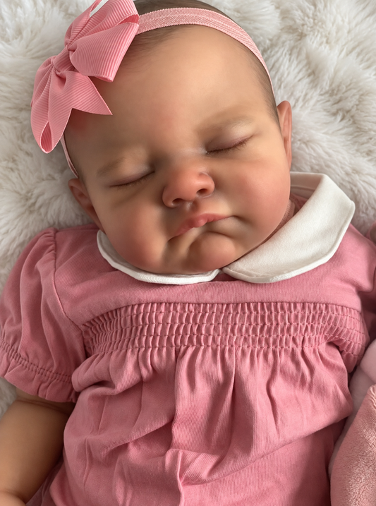 Matilda – 20-Inch (50 cm) Newborn Reborn Baby Girl Doll with 3-D Painted Skin & Hand-Drawn Hair