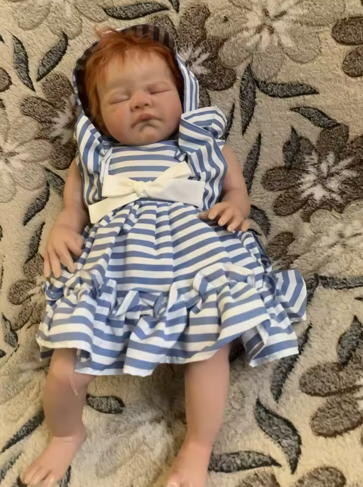 Matilda – 20-Inch (50 cm) Newborn Reborn Baby Girl Doll with 3-D Painted Skin & Hand-Drawn Hair