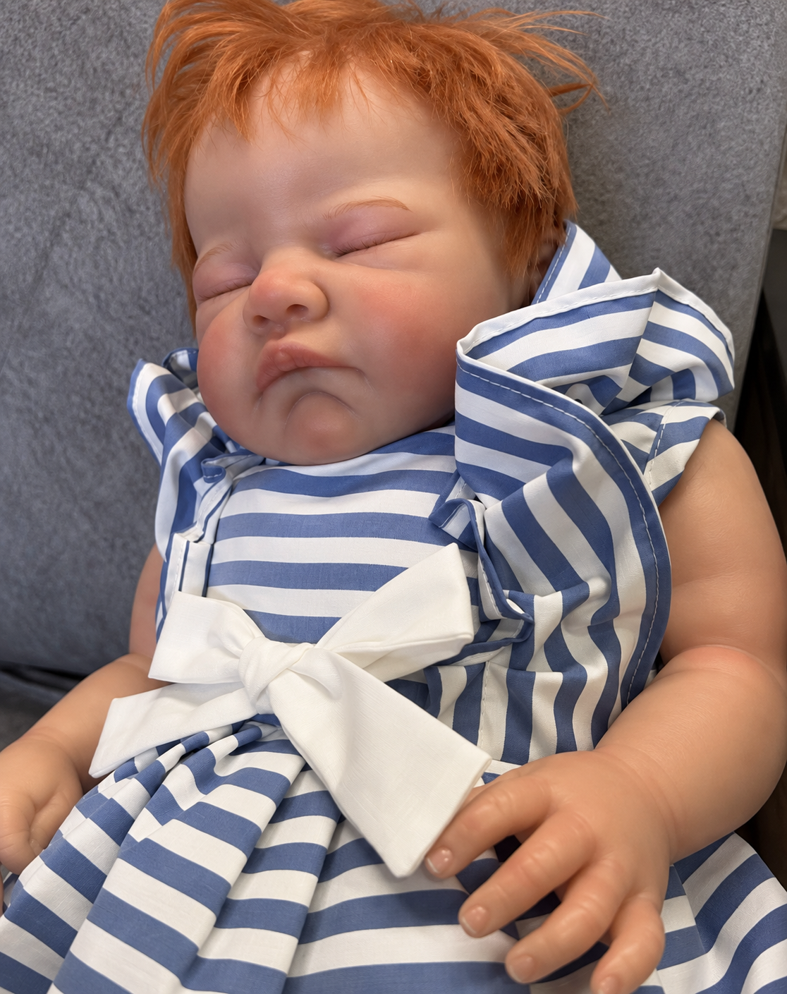 Matilda – 20-Inch (50 cm) Newborn Reborn Baby Girl Doll with 3-D Painted Skin & Hand-Drawn Hair – photo 4