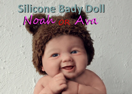 Realistisk Baby Mini Reborn Dukke Noah - 7-Inch Smiling Silicone Doll