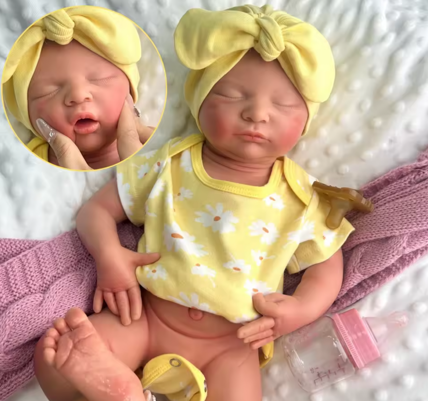 Nora – 20" Full Body Silicone Sleeping Reborn Baby Girl Doll