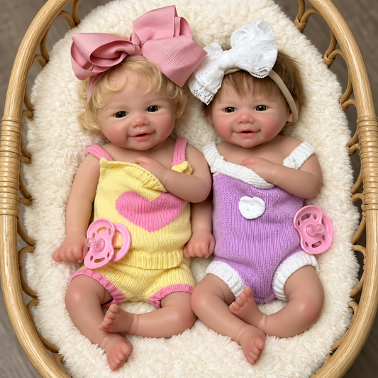 Poppy & Willow – 33 cm Full Silicone Twin Reborn Baby Dolls