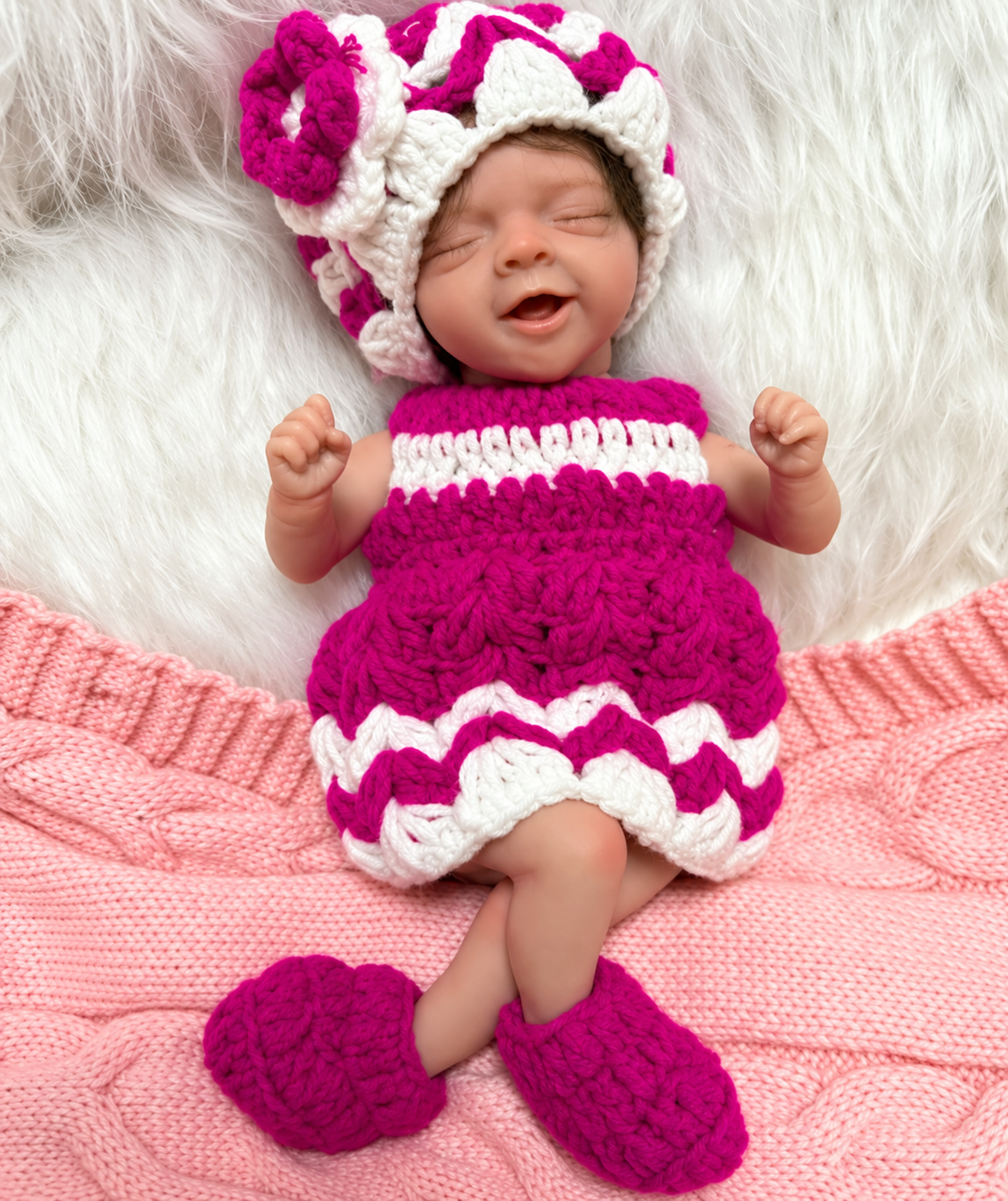 Mini Girl Reborn Baby Doll - 12-Inch Lifelike Silicone Companion – photo 2