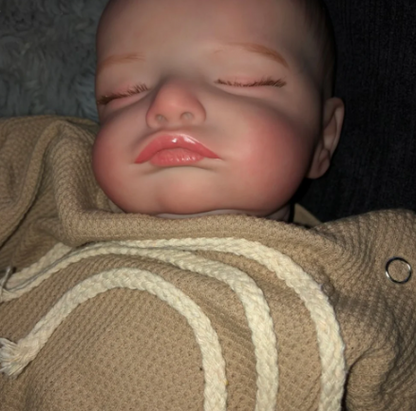 Newborn Sleeping Reborn Doll Rosalie - 46 cm Lifelike Baby with 3D Skin Tone