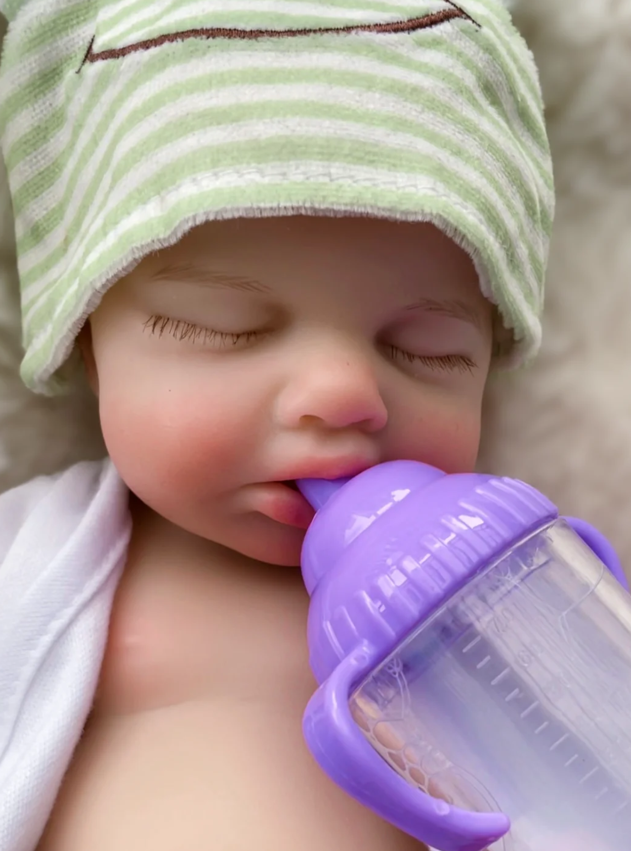 "Riley" - Full Body Soft Silicone Reborn Doll with Open Mouth Feature