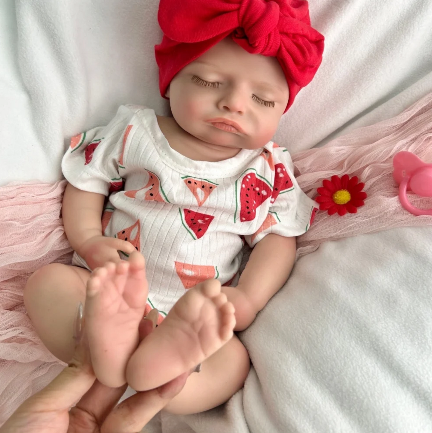 Rosalie – 18" Sleeping Full Body Silicone Reborn Baby Girl Doll