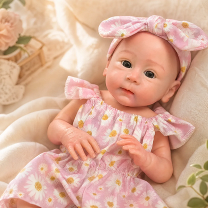 Camilla Full Silicone Baby Doll – 18-Inch Open-Eye Reborn Girl