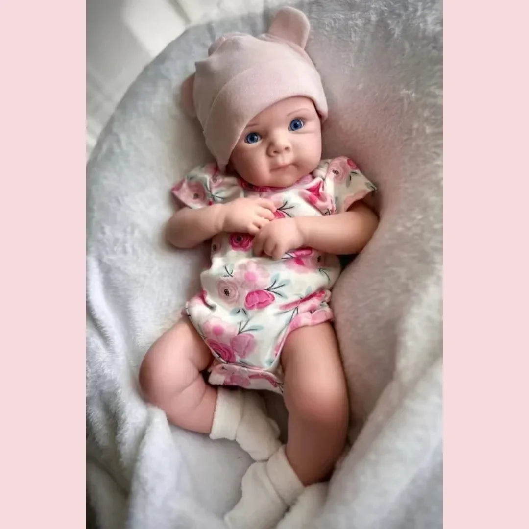Bettie Full Silicone Baby Doll – 18-Inch Open-Eye Reborn Girl