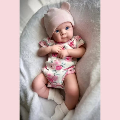 Bettie Full Silicone Baby Doll – 18-Inch Open-Eye Reborn Girl