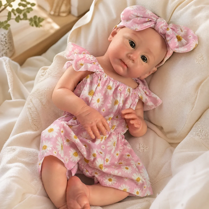 Camilla Full Silicone Baby Doll – 18-Inch Open-Eye Reborn Girl