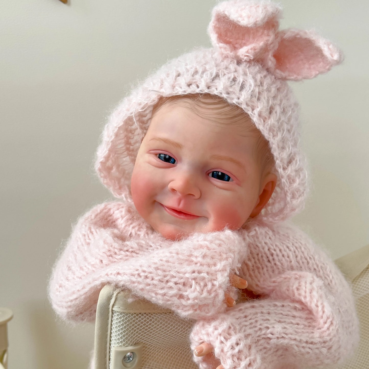 "Sebastia" - The Awake Newborn Reborn Baby Doll with Hand-Painted Details