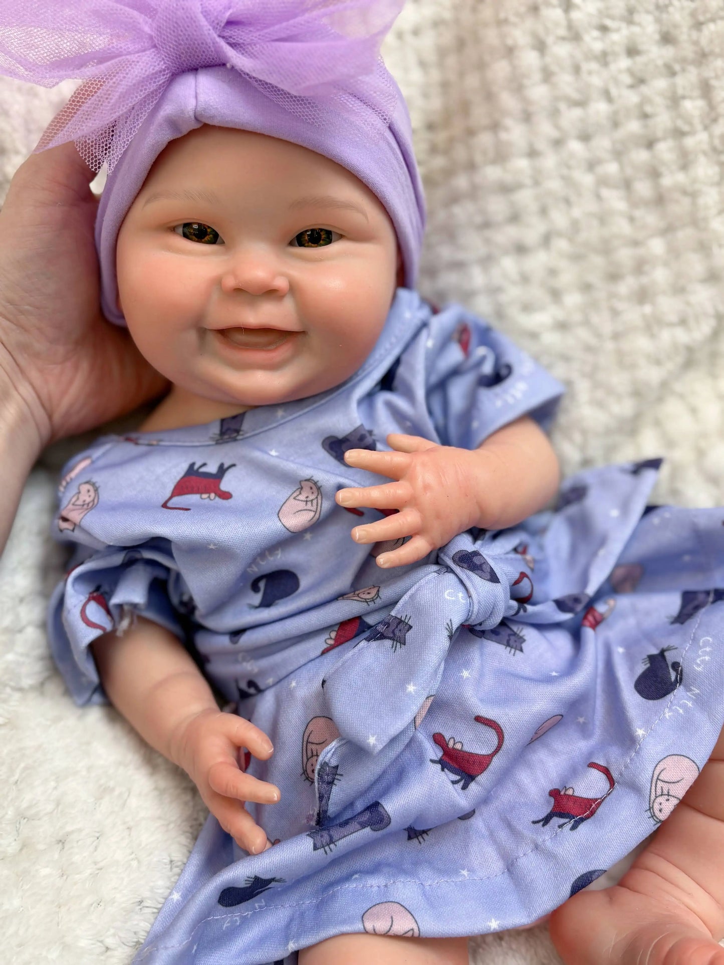 Rosie Full Silicone Baby Doll – 18-Inch Open-Eye Reborn Girl