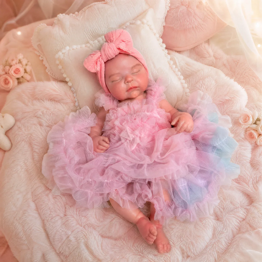 Eliana 18-Inch Full Silicone Baby Doll – Realistic Sleeping Reborn Baby Girl