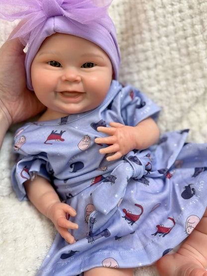 Rosie Full Silicone Baby Doll – 18-Inch Open-Eye Reborn Girl