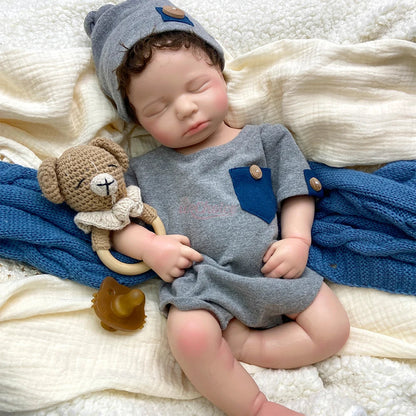 Rowan Full Silicone Baby Doll – 20-Inch Reborn Boy or Girl