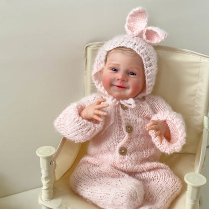 "Sebastia" - The Awake Newborn Reborn Baby Doll with Hand-Painted Details