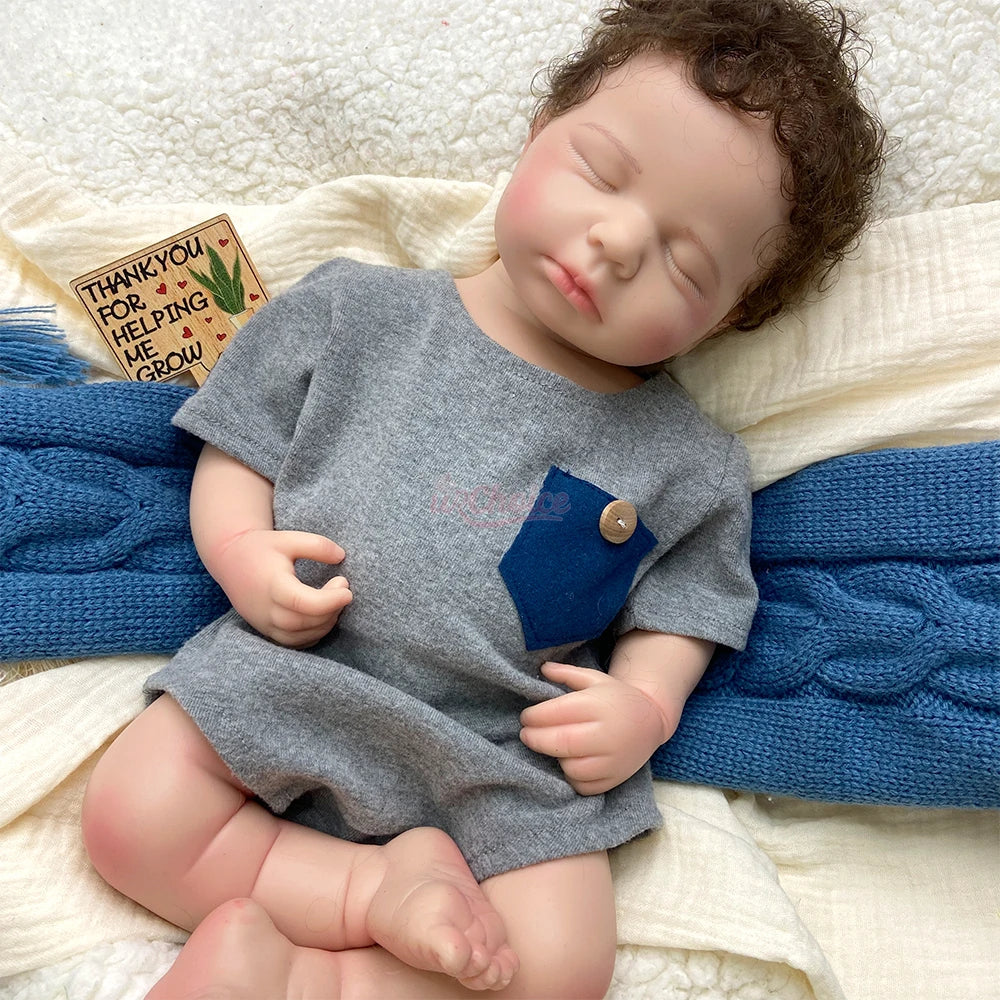 Rowan Full Silicone Baby Doll – 20-Inch Reborn Boy or Girl