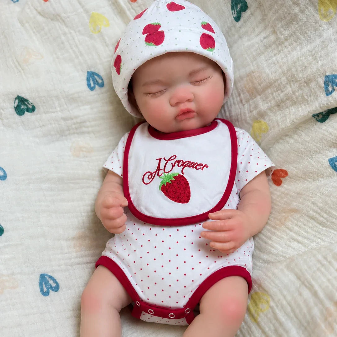Lottie Full Silicone Baby Doll – 18-Inch Sleeping Reborn Girl