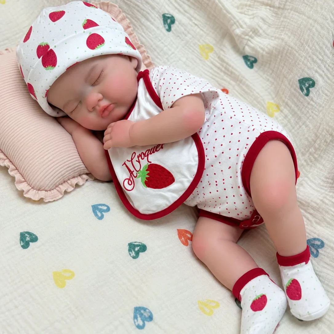 Lottie Full Silicone Baby Doll – 18-Inch Sleeping Reborn Girl