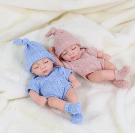 Cute Mini Waterproof Silicone Reborn Doll - Durable Playmate for All Adventures