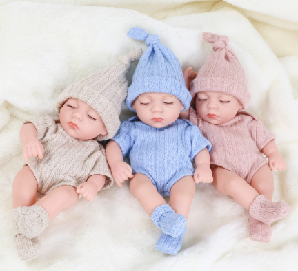 Cute Mini Waterproof Silicone Reborn Doll - Durable Playmate for All Adventures