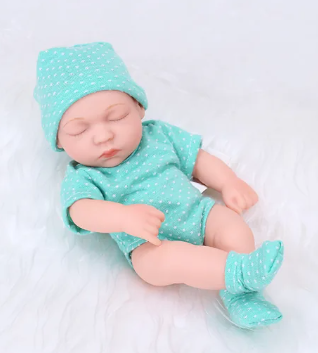 Cute Mini Waterproof Silicone Reborn Doll - Durable Playmate for All Adventures