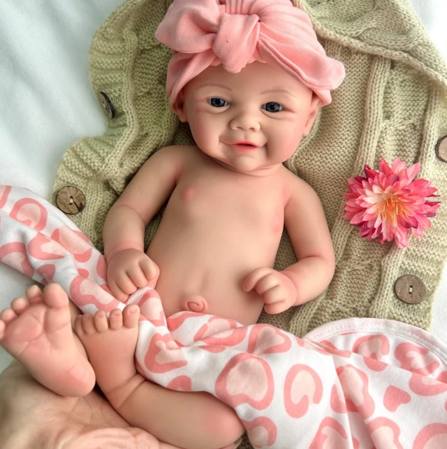 Vivienne – 17" Full Body Silicone Reborn Baby Doll