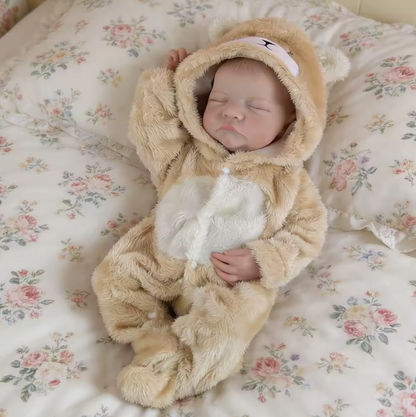 Bear Hugs – 18" Sleeping Full Vinyl Reborn Baby Doll