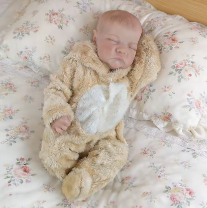 Bear Hugs – 18" Sleeping Full Vinyl Reborn Baby Doll