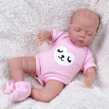 Luna Newborn Girl Baby Doll - 12-Inch Lifelike Bebe Reborn Doll with a Unique Face Design